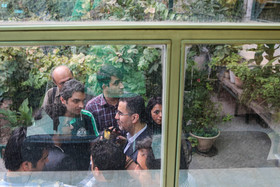 مصاحبه حجت‌الله ایوبی با خبرنگاران در حاشیه مراسم تودیع و معارفه مدیرعامل مرکز گسترش سینمای مستند و تجربی